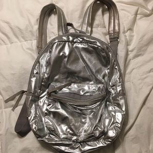 Silver backpack